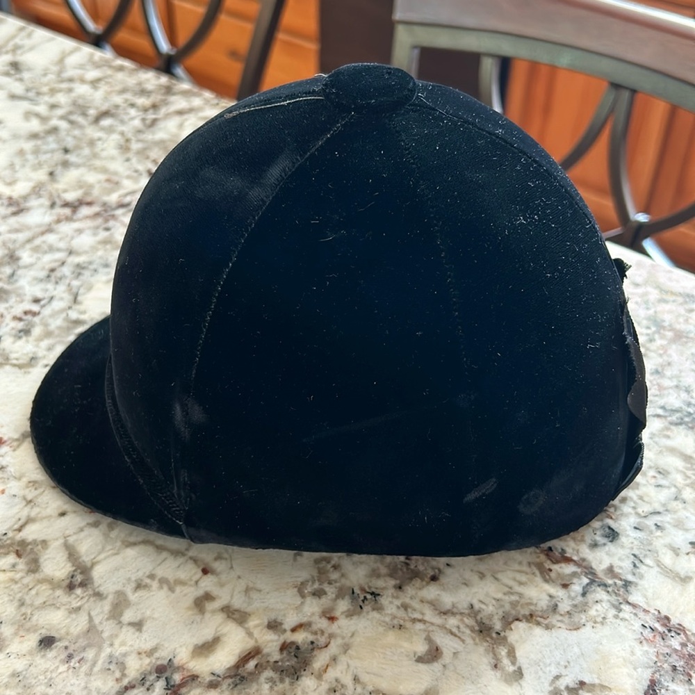 Vintage McHal velvet riding helmet